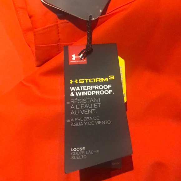 Waterproof & Windproof Orange Under Armour Jacket - Picture 5 of 7